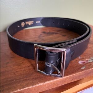 Boston‎ Leather Men's Black Belt E.M.S.  Fire Police Postal Worker Black Leather